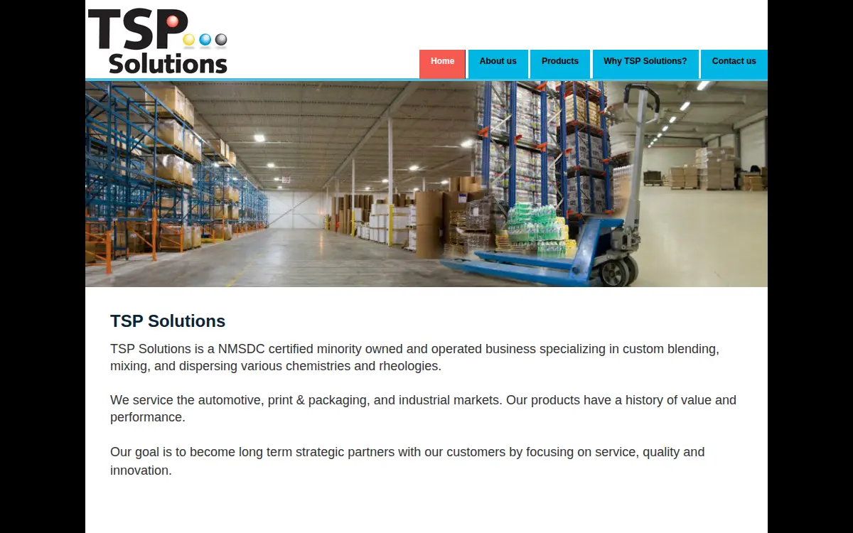 Homepage of Tsp Solutions LLC