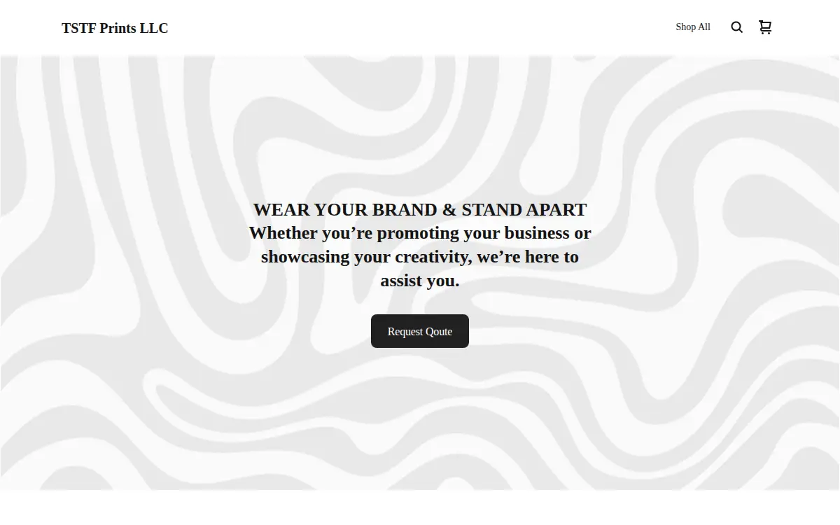 Homepage of Talk Slow Think Fast Custom Prints LLC