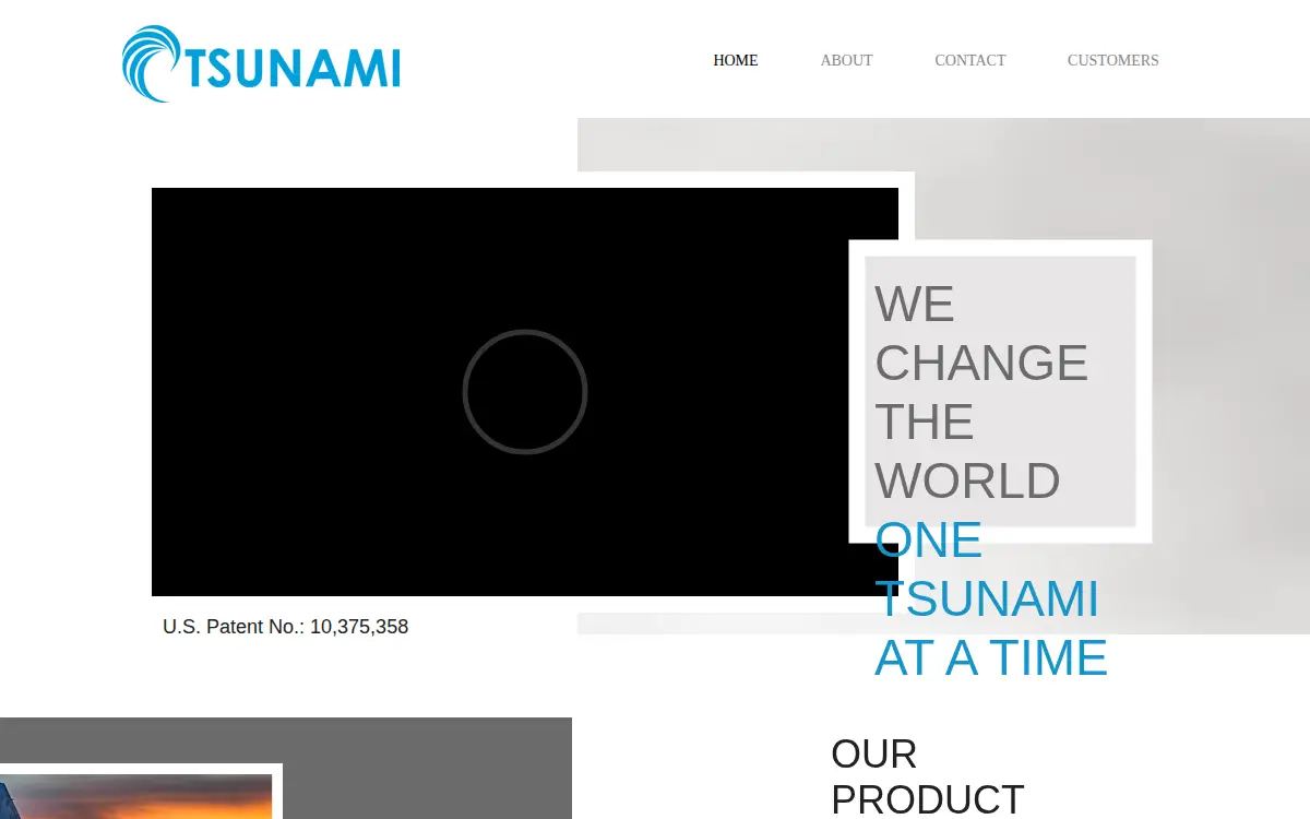 Homepage of Tsunami Usa, LLC