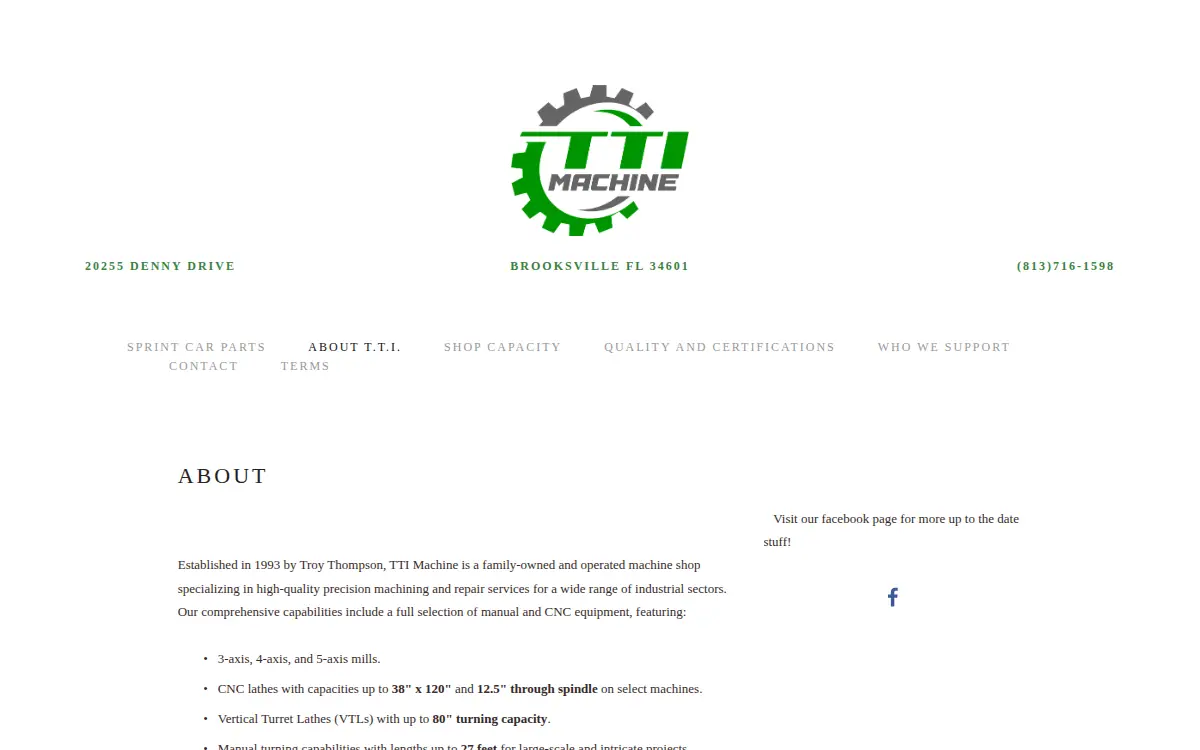 Homepage of Troy Thompson INC