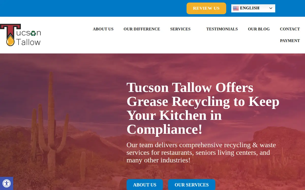 Homepage of Tucson Tallow Co, INC
