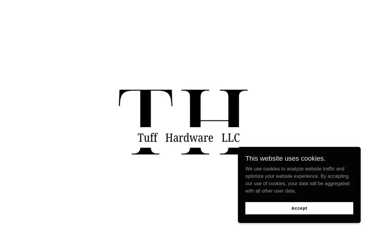 Homepage of Tuff Hardware LLC