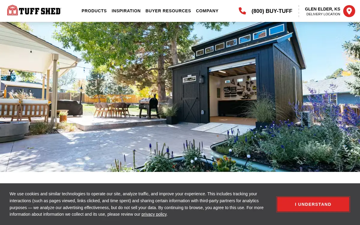 Homepage of Tuff Shed, INC.