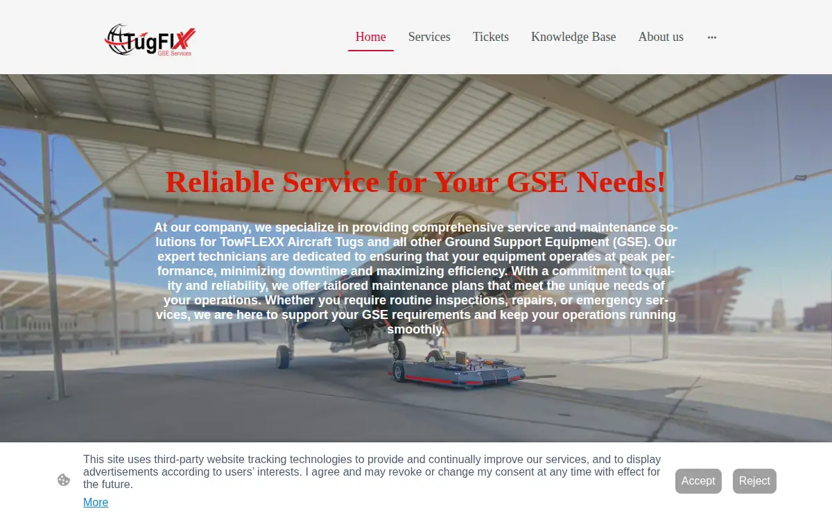 Homepage of Tugfixx LLP