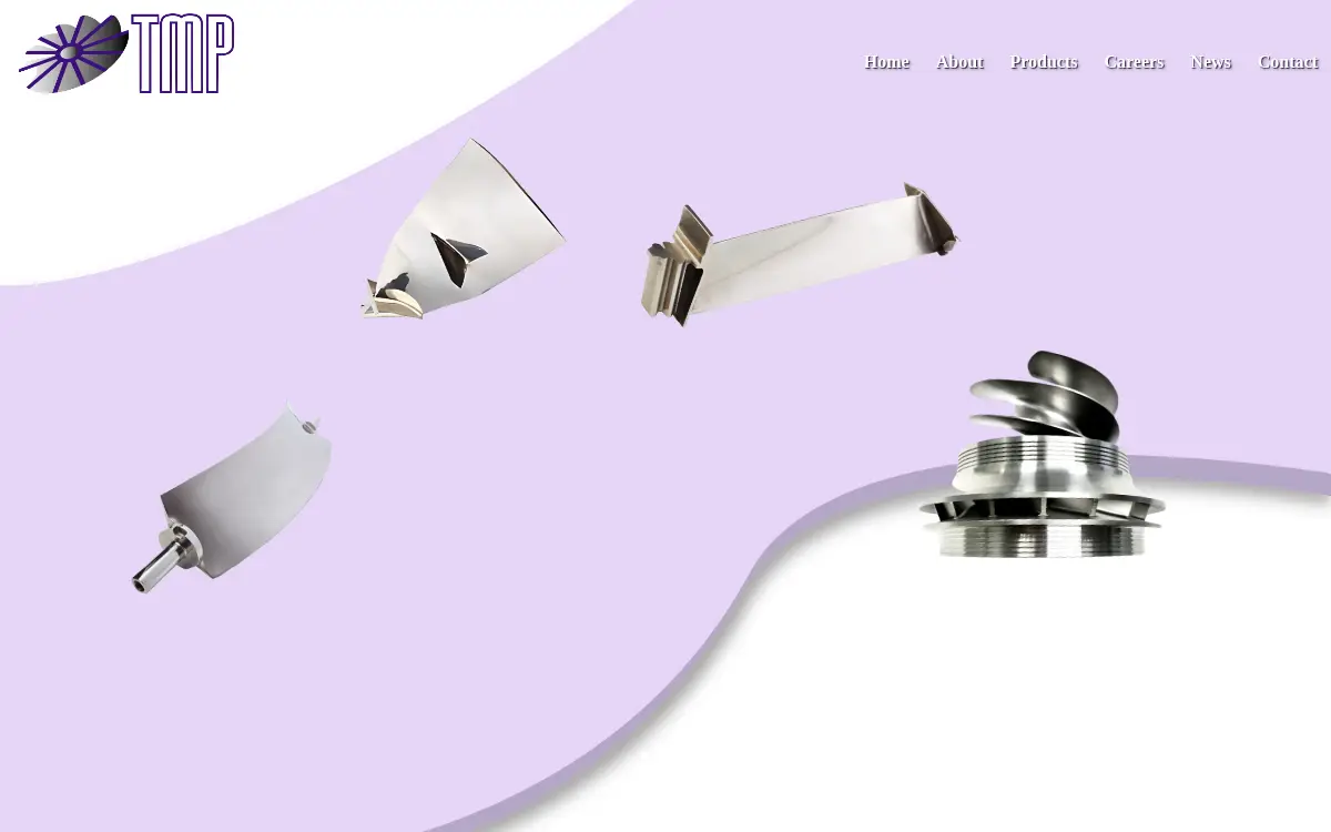 Homepage of Turbo Machined Products, LLC