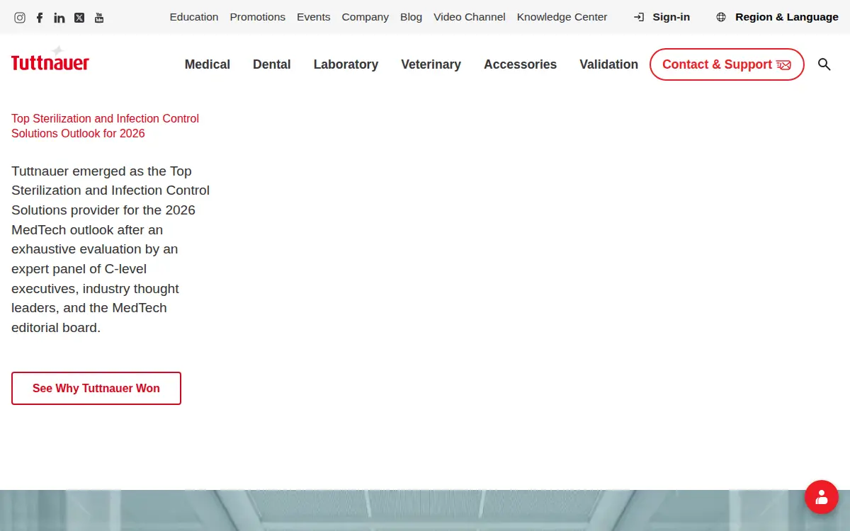 Homepage of Tuttnauer U.s.a. Co., LTD.