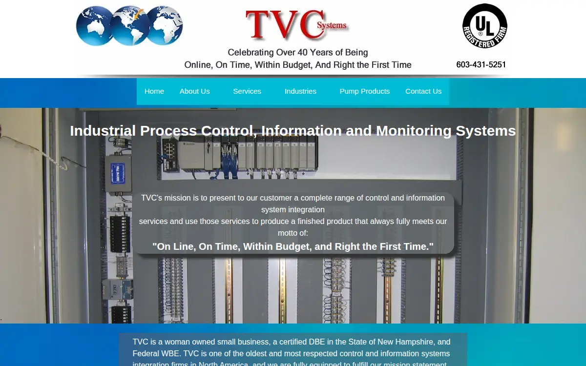 Homepage of Tvc, INC