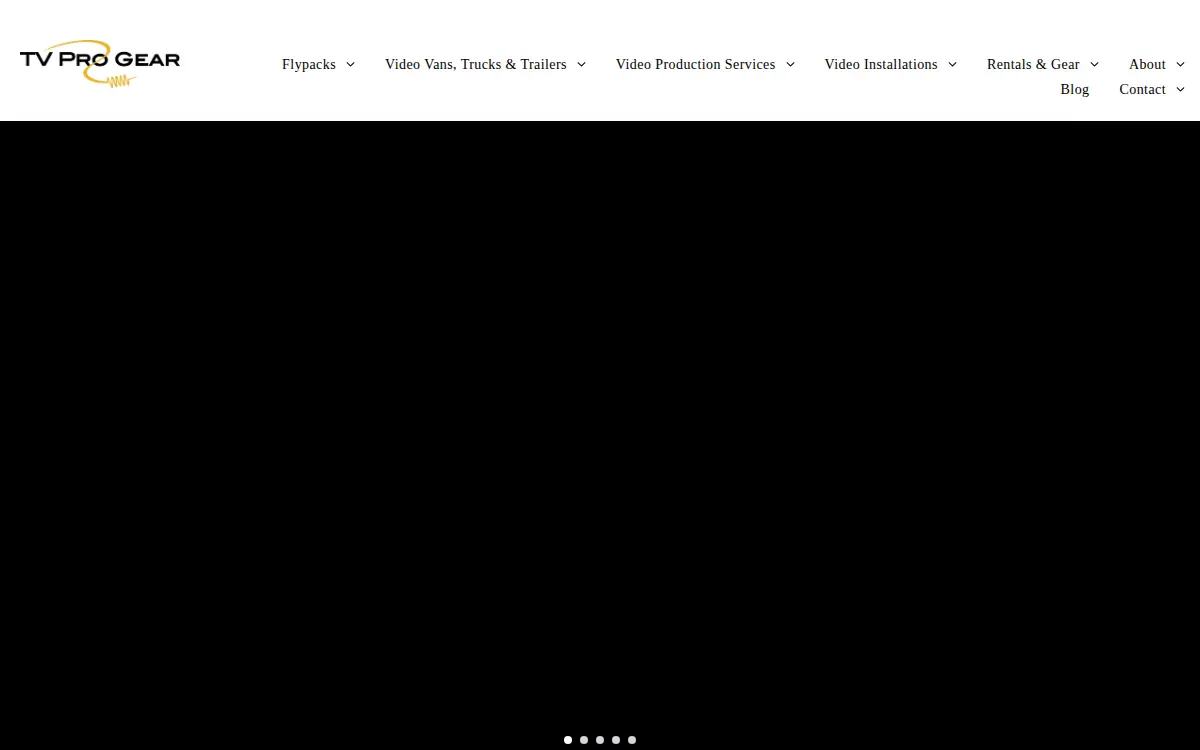 Homepage of Tv Pro Gear, INC.