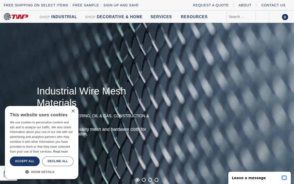 Homepage of T.w.p. Incorporated