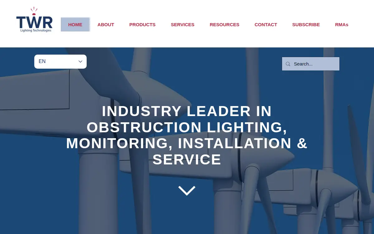Homepage of Twr Lighting INC