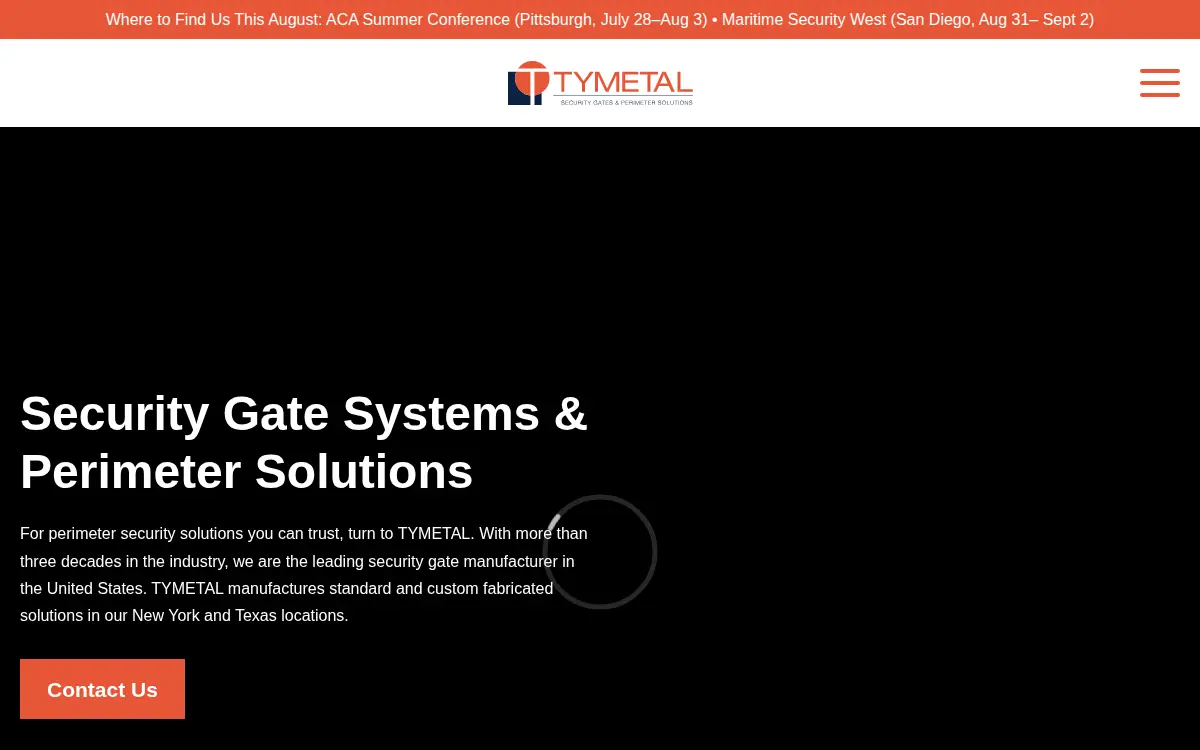 Homepage of Tymetal CORP
