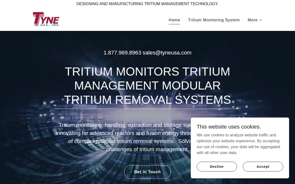 Homepage of Tyne USA INC