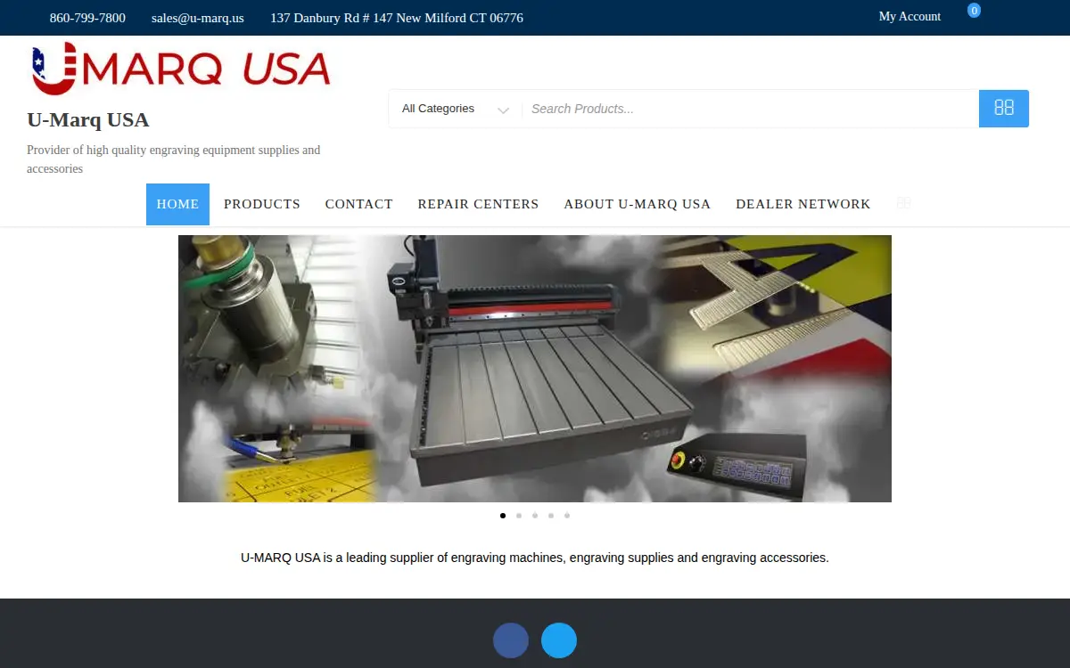 Homepage of U Marq USA LLC