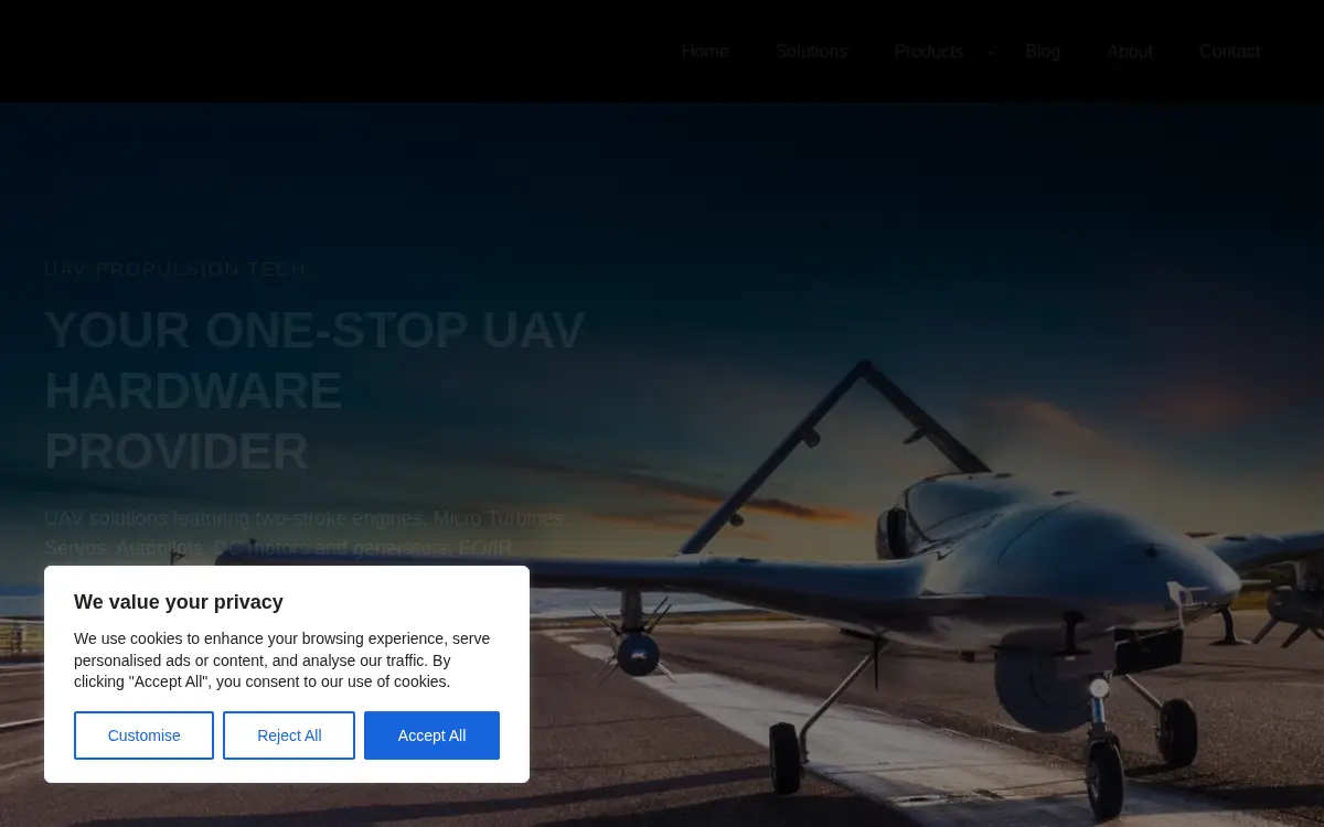 Homepage of Schmidt Products LLC