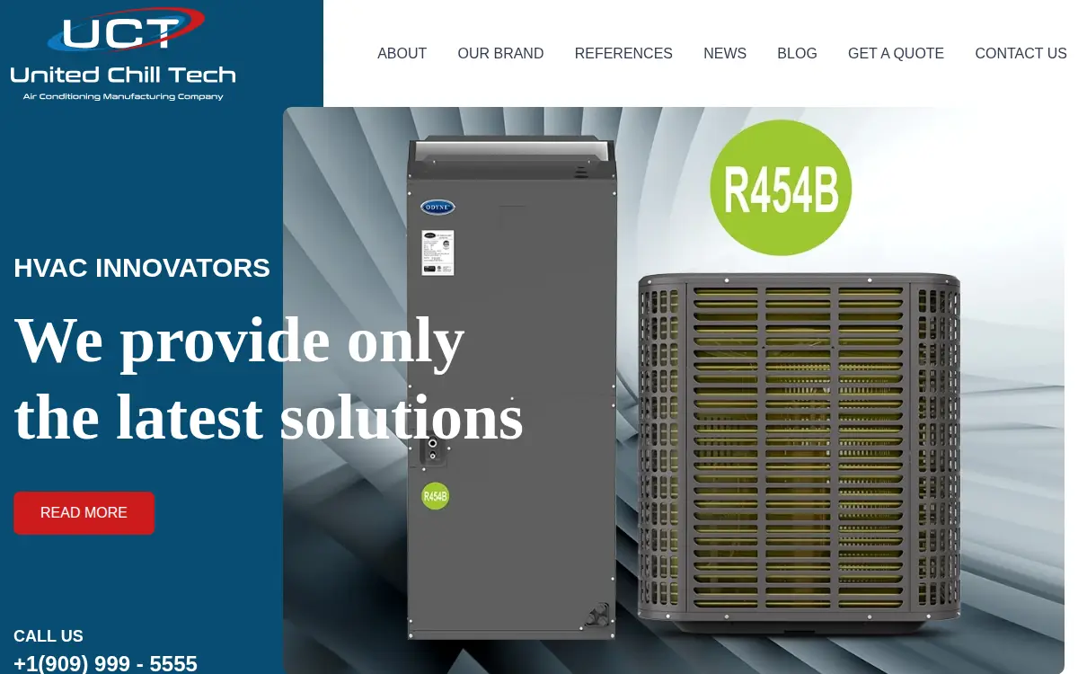 Homepage of United Chill Tech