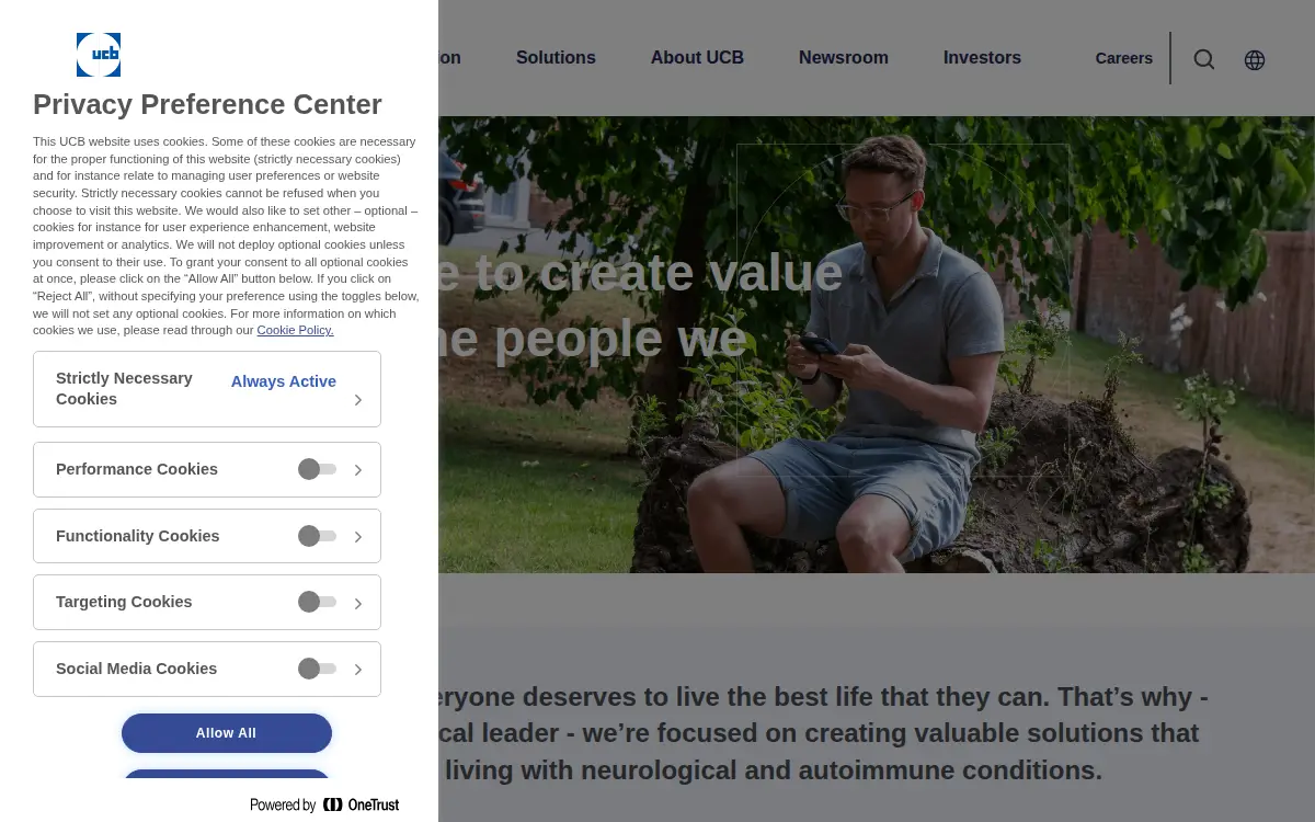 Homepage of Ucb, INC