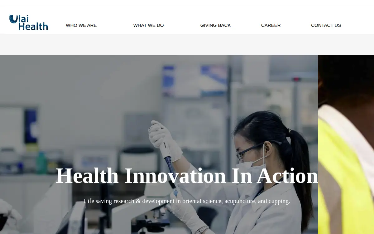 Homepage of Ulai Health LLC
