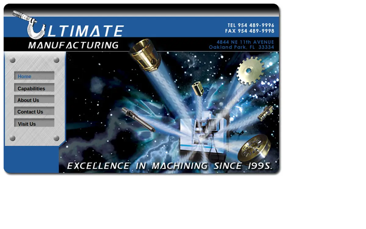 Homepage of Ultimate Manufacturing, INC