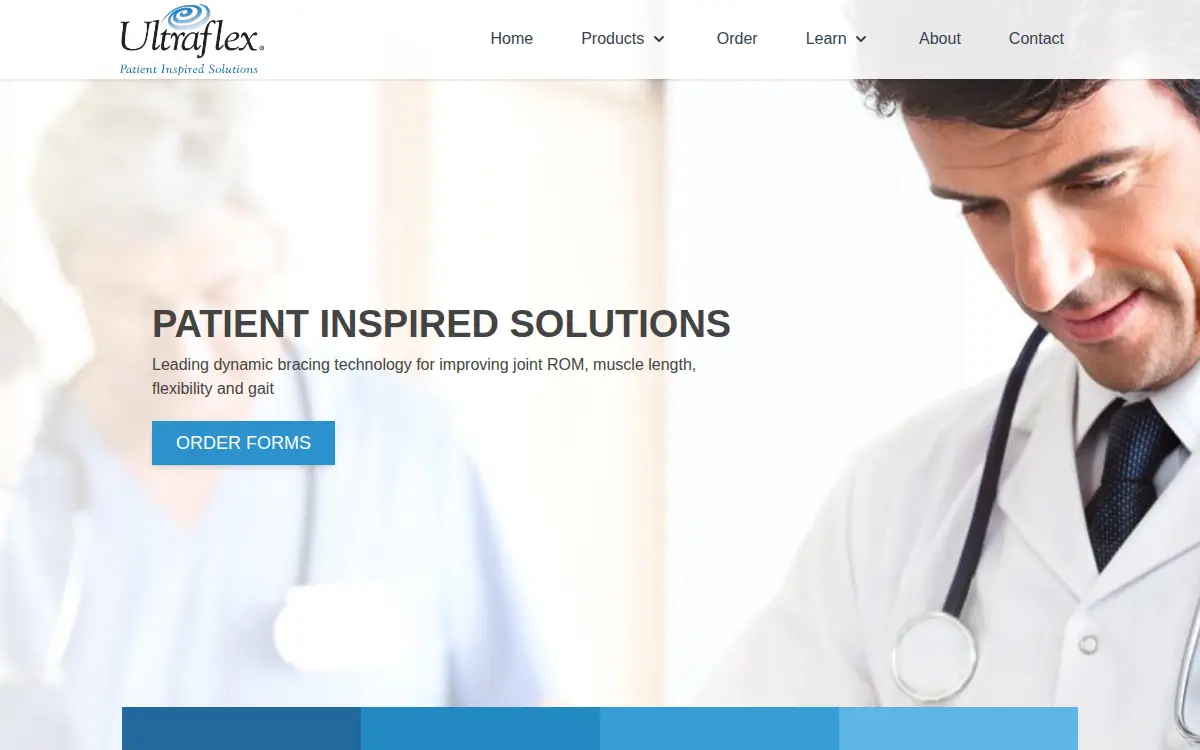 Homepage of Ultraflex Systems, INC.