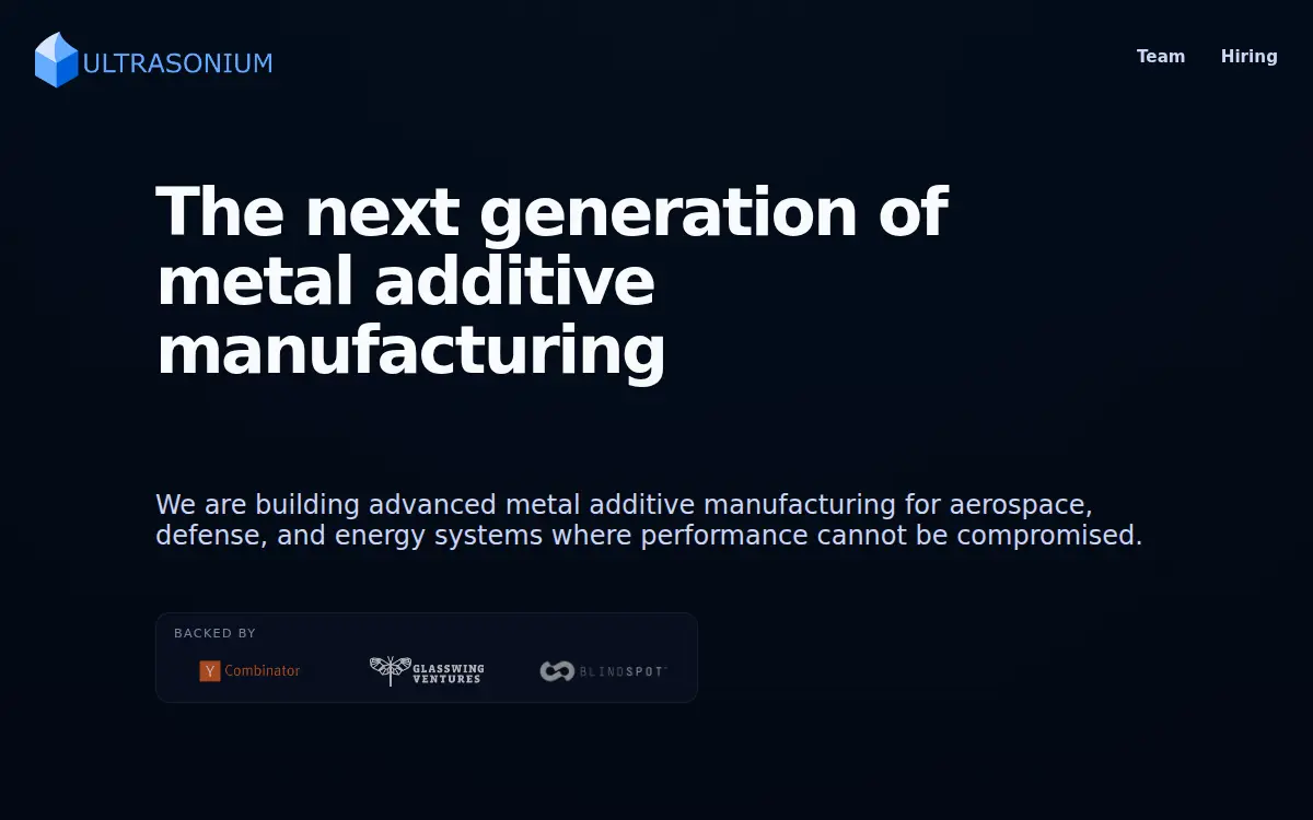 Homepage of Ultrasonium INC