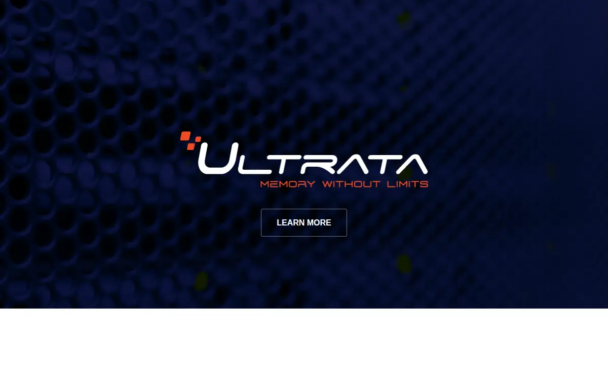 Homepage of Ultrata, LLC