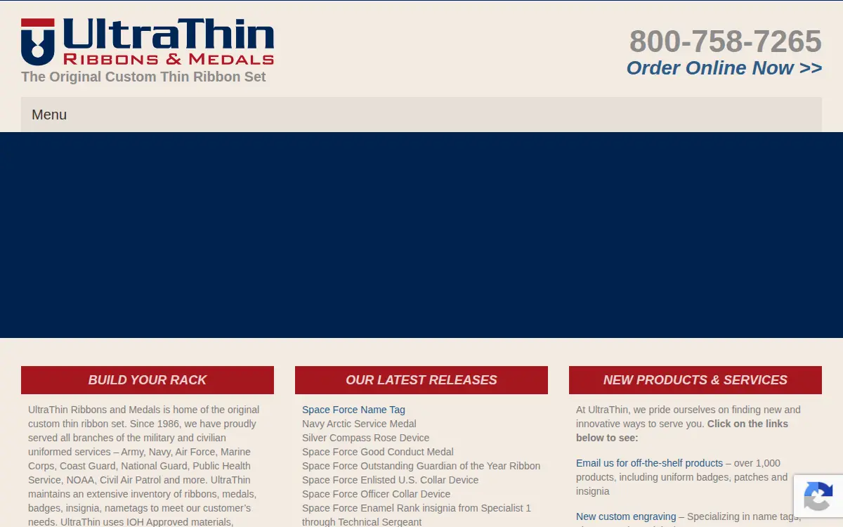 Homepage of Ultra Thin INC