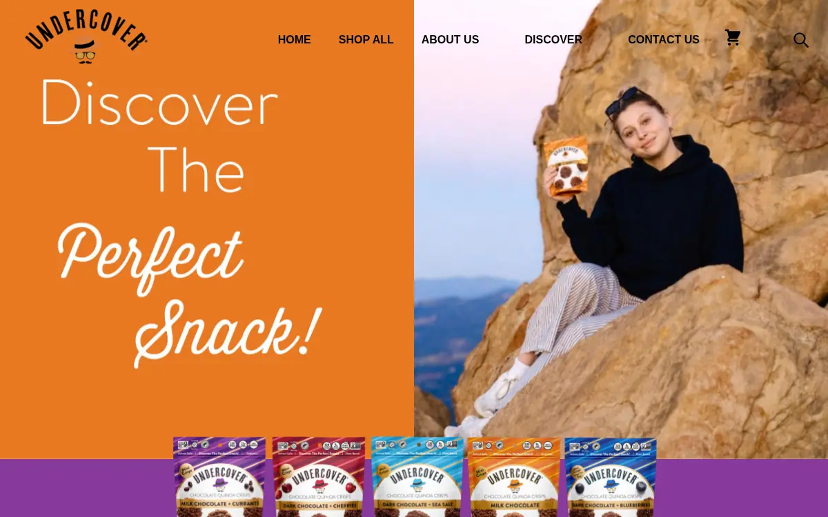 Homepage of Undercover Chocolate CO LLC