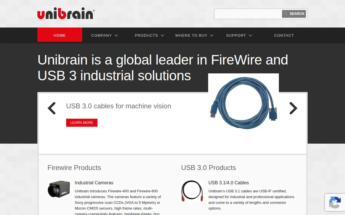 Homepage of Unibrain, INC.