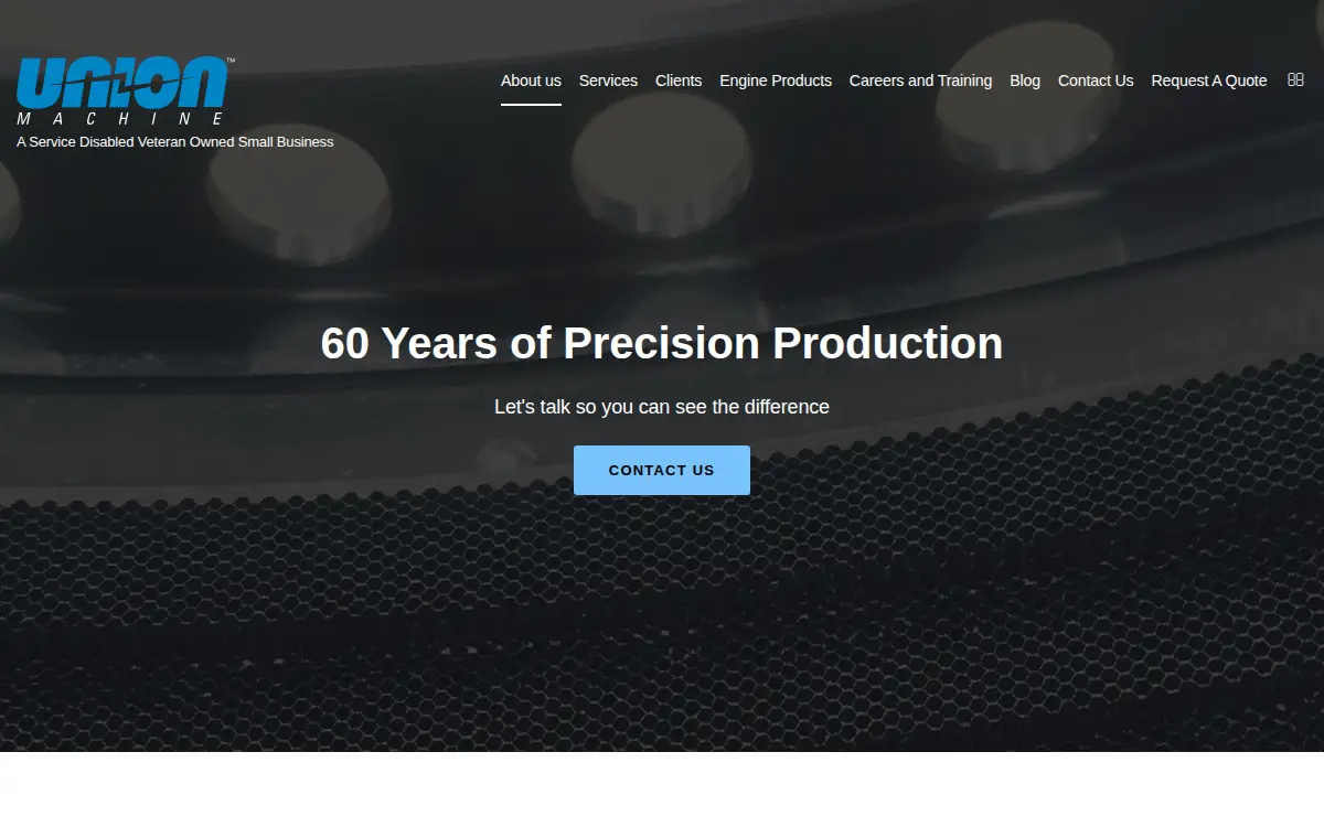 Homepage of Union Machine Company of Lynn, INC
