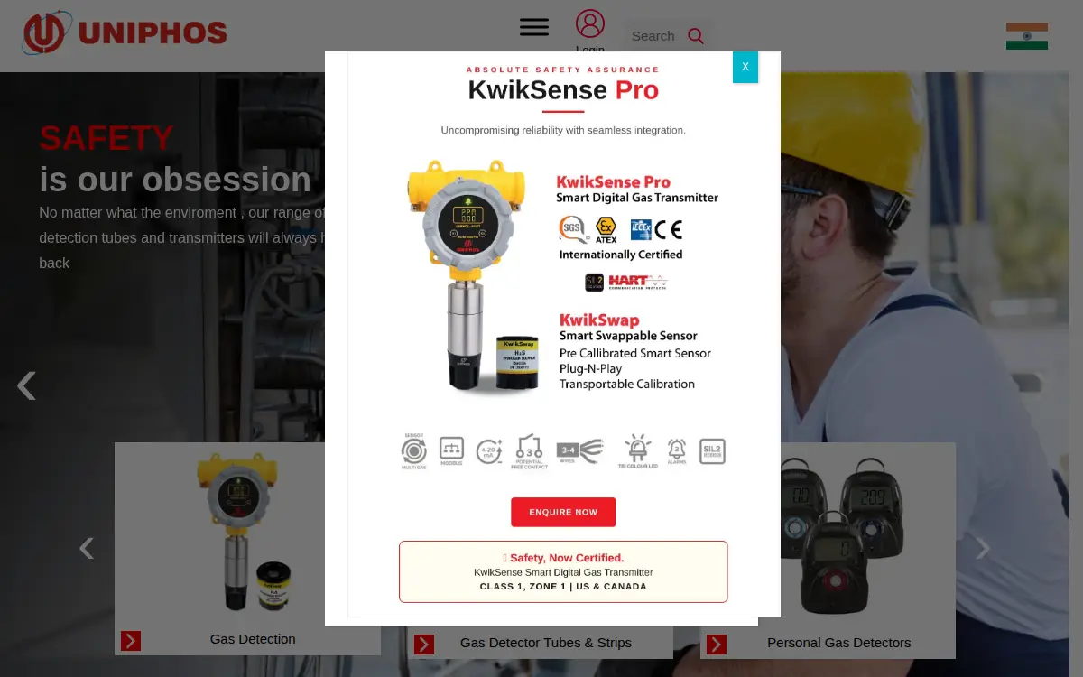 Homepage of Uniphos Envirotronic INC