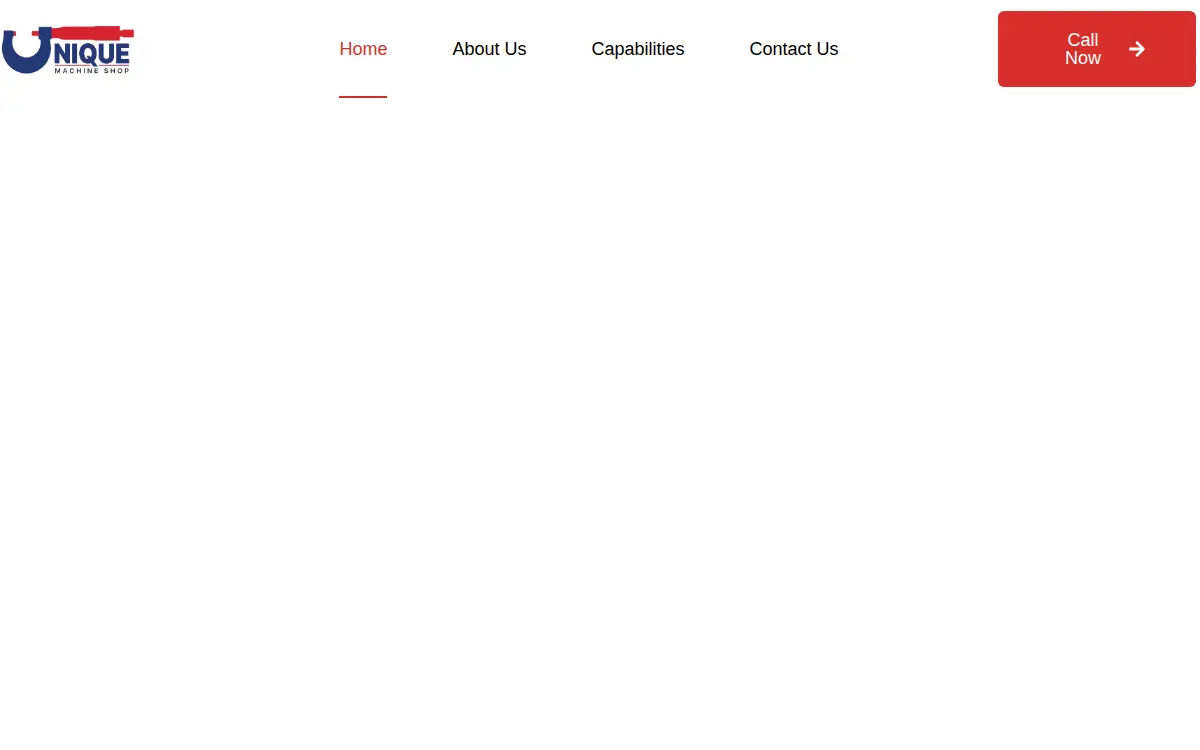 Homepage of Unique Machine Shop, INC.