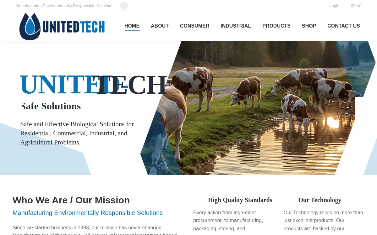 Homepage of United-tech INC