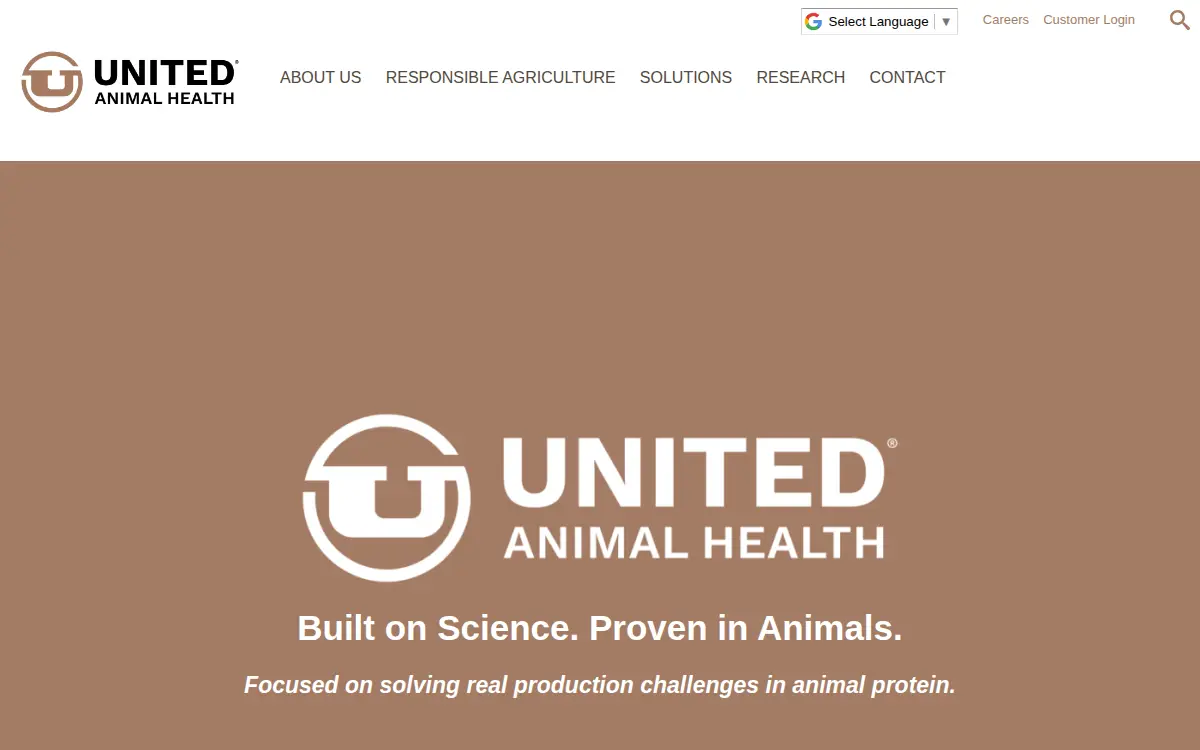 Homepage of United Animal Health INC