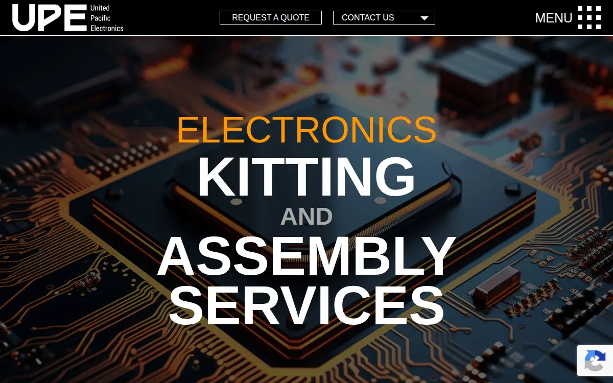 Homepage of United Pacific Electronics INC