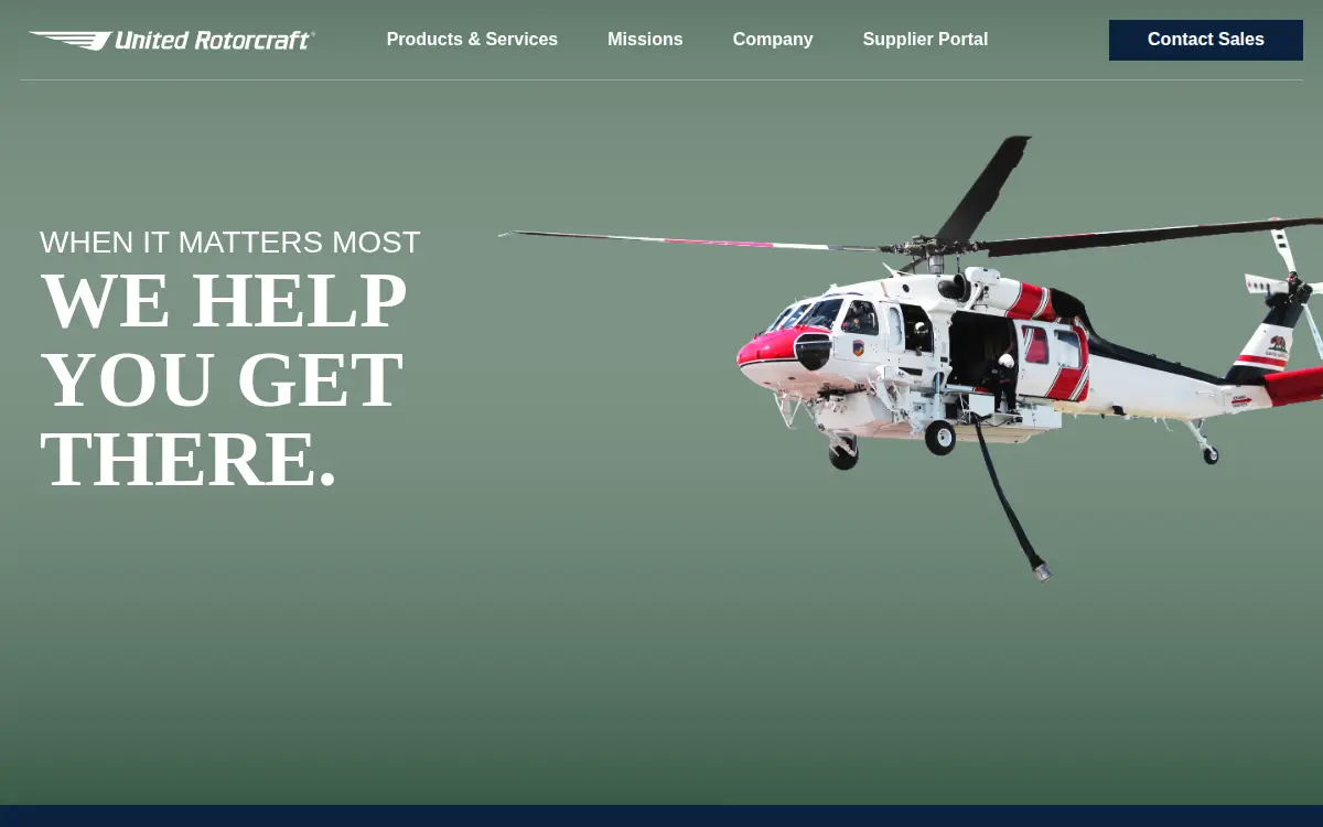Homepage of Air Methods, LLC