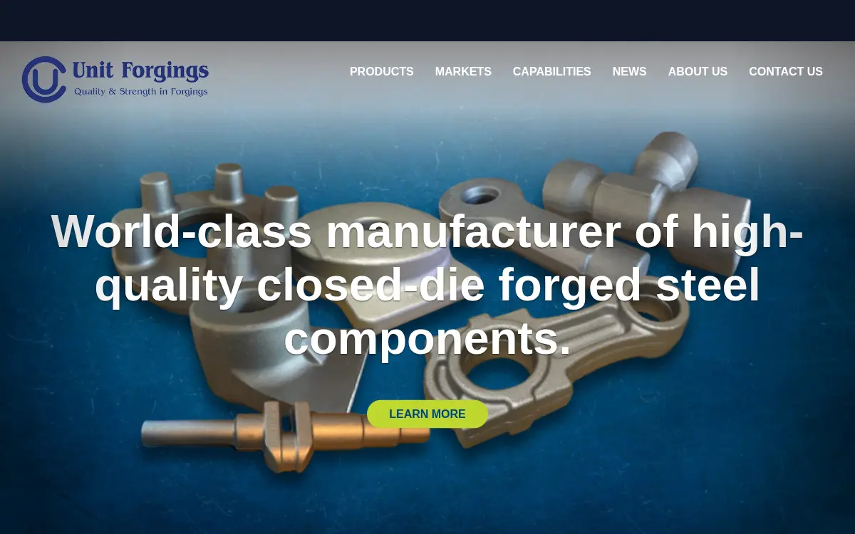 Homepage of Unit Drop Forge CO INC