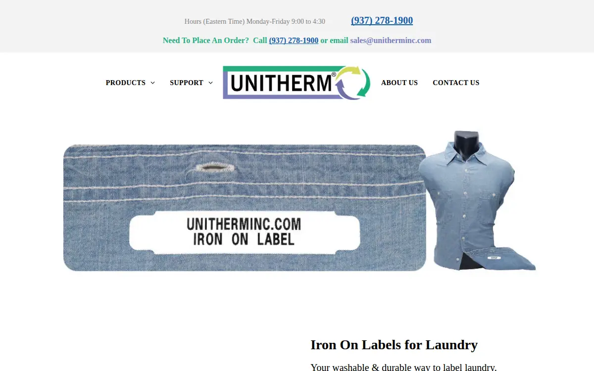Homepage of Unitherm INC
