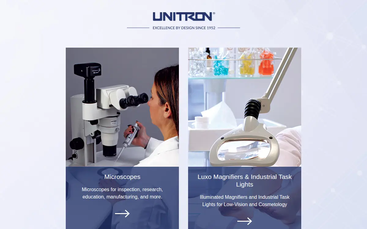 Homepage of Unitron LTD.