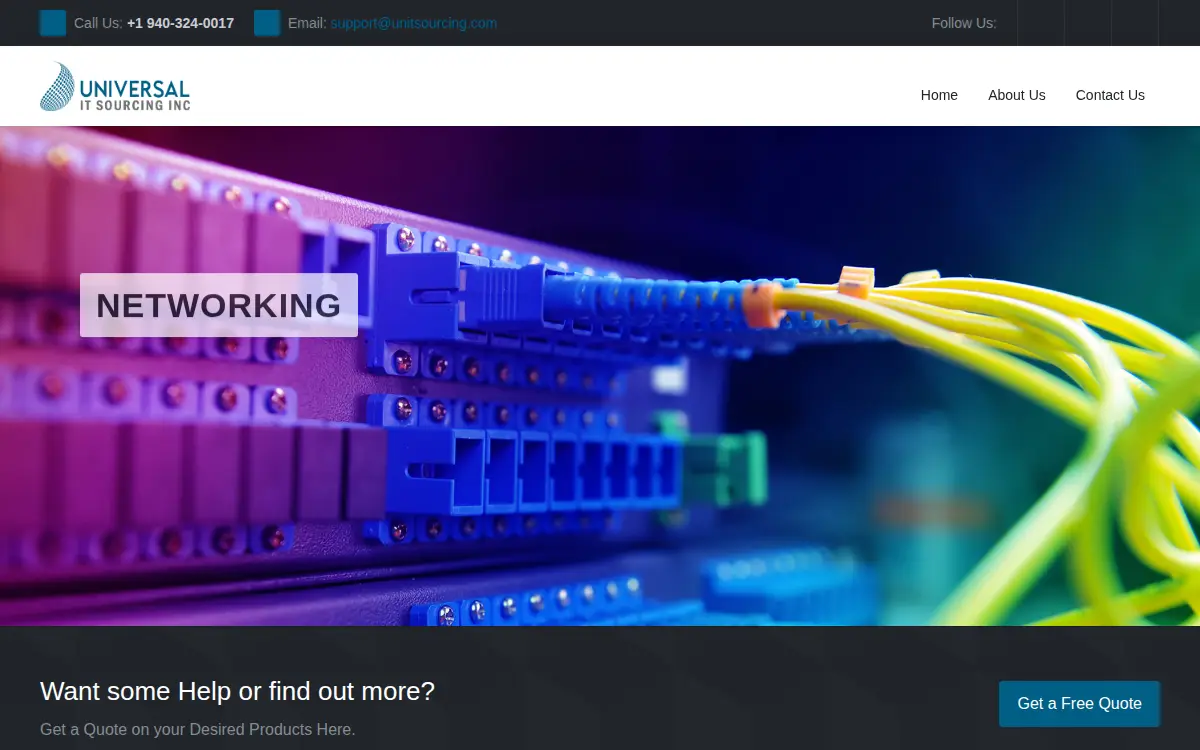 Homepage of Universal It Sourcing INC