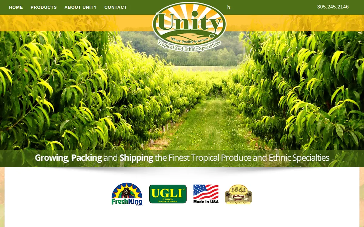 Homepage of Unity Groves CORP
