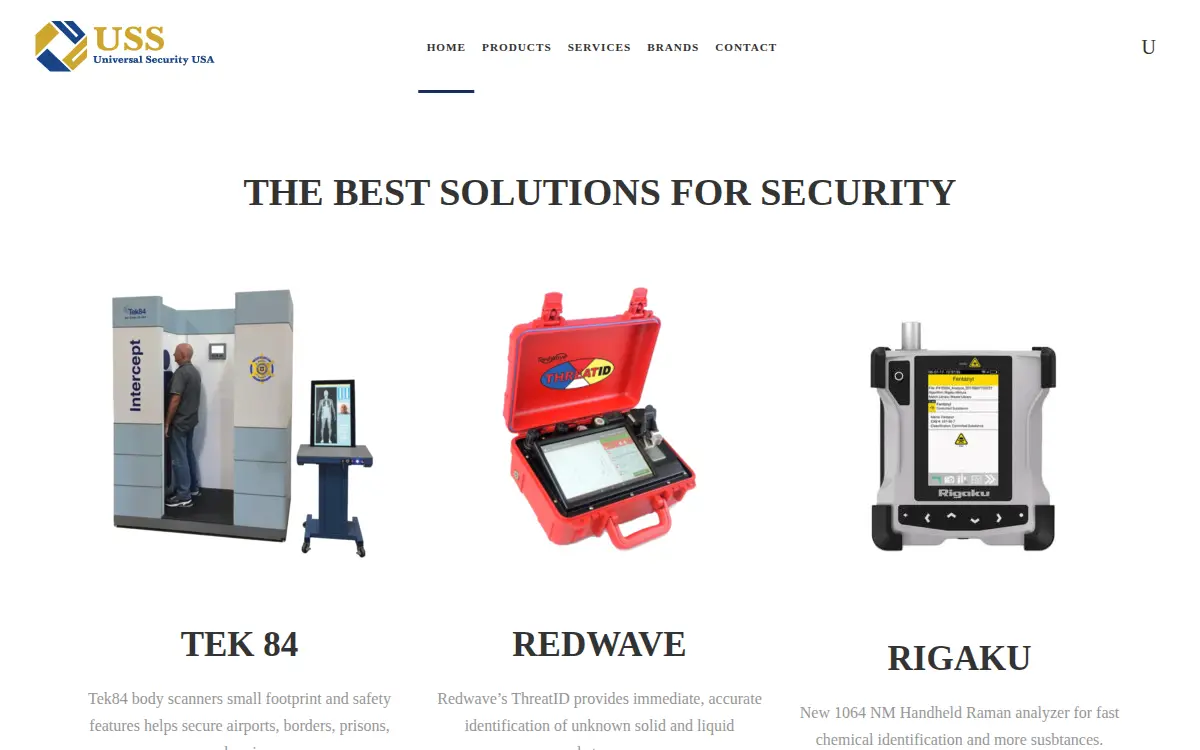 Homepage of Universal Security Solutions CORP.