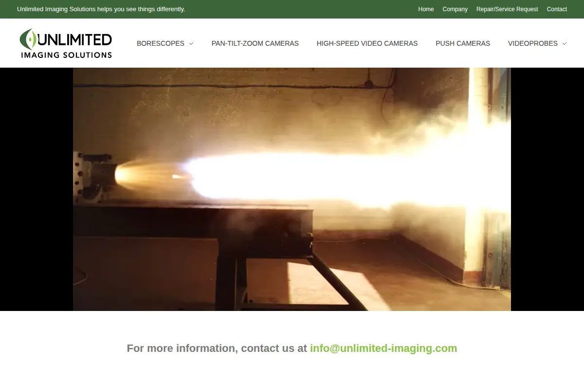 Homepage of Unlimited Imaging Solutions LLC