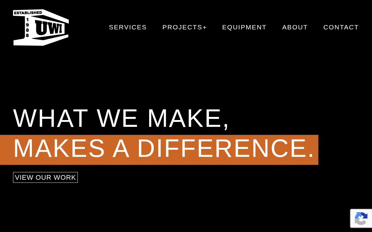 Homepage of Unlimited Welding, INC