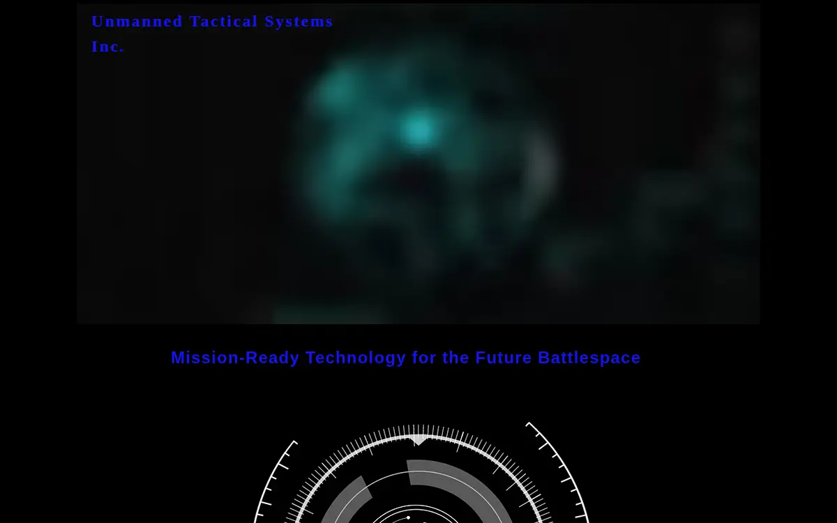 Homepage of Unmanned Tactical Systems INC.