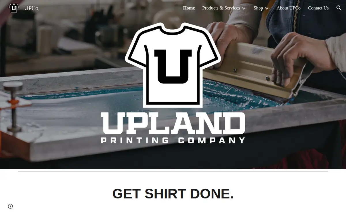 Homepage of North Texas Ink and Custom Embroidery, LLC