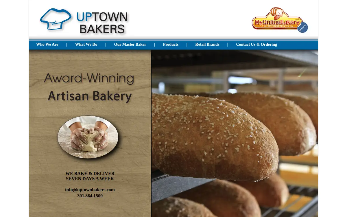 Homepage of Uptown Bake & Brew LLC