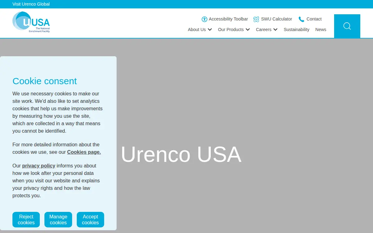 Homepage of Louisiana Energy Services, LLC