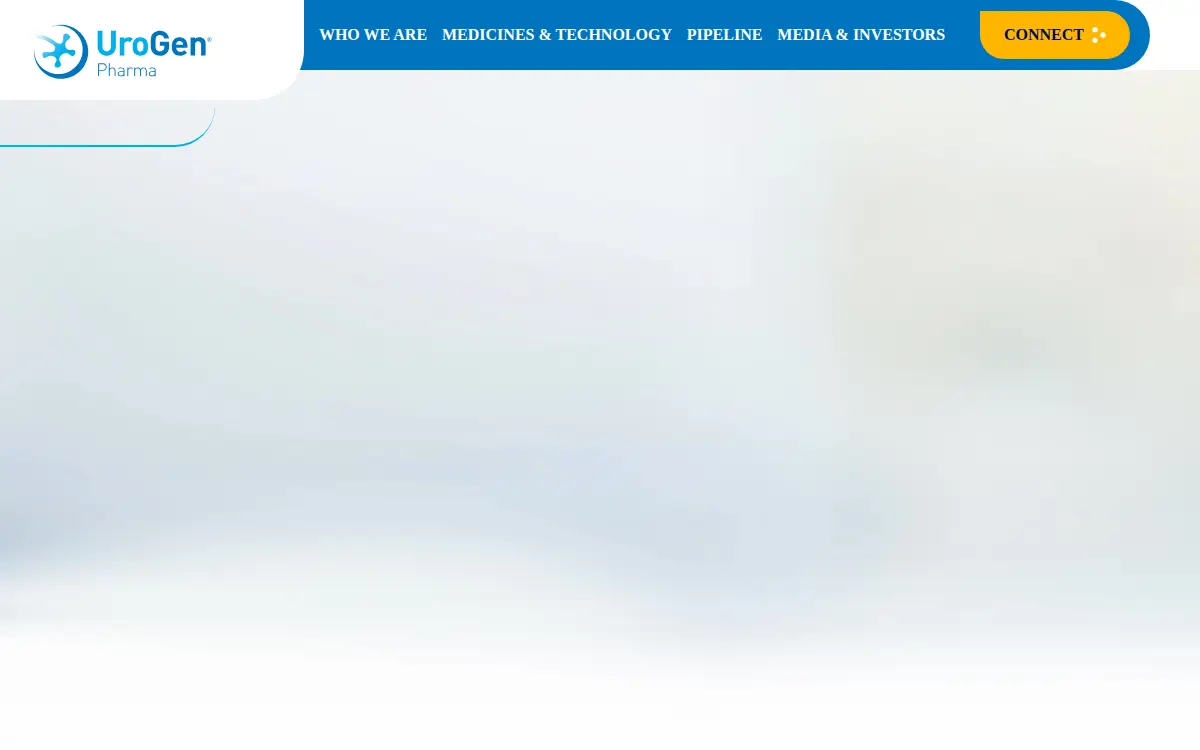 Homepage of Urogen Pharma INC