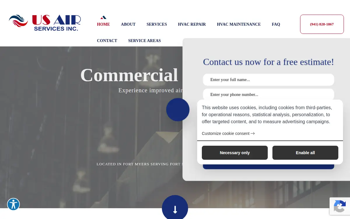 Homepage of US Air Services INC
