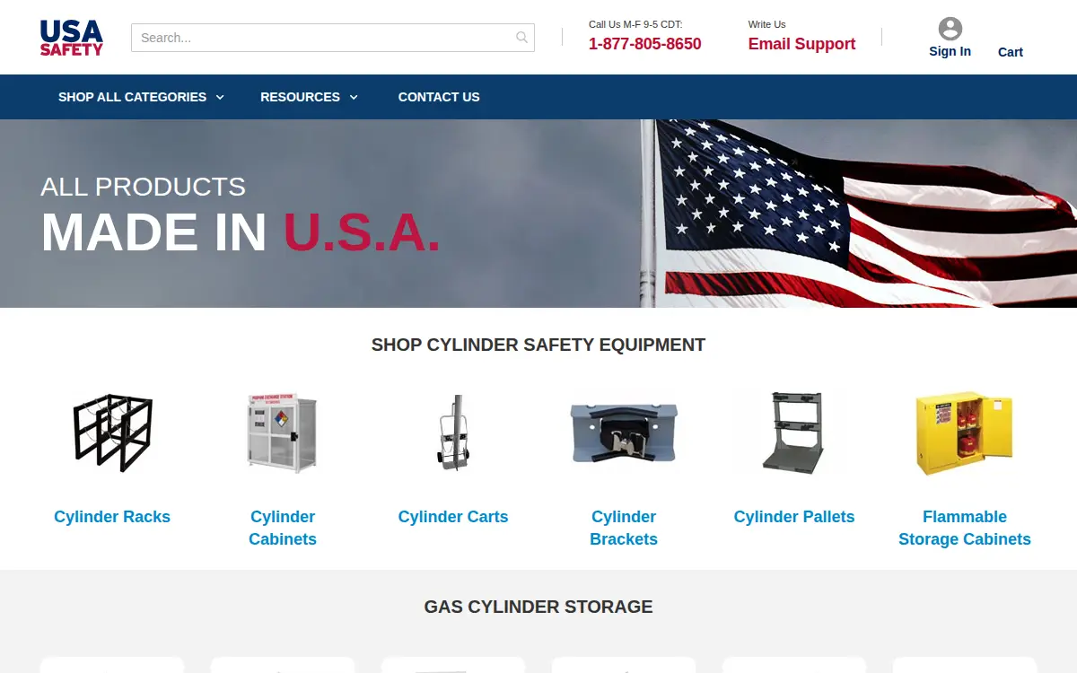 Homepage of USA Safety Solutions, INC.